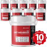 Alkoru Süper Likit Membran Kauçuk ve Elyaf Katkılı 10x15 kg Sıvı Su Yalıtım Malzemesi