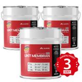 Alkoru Süper Likit Membran Kauçuk ve Elyaf Katkılı 3x15 kg Sıvı Su Yalıtım Malzemesi