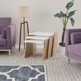 Alkur Home Line MODİLAYN VİVA 3 Lü Zigon Sehpa Takımı