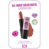 All About Color Matte Lipstick Nemlendirici Mat Ruj - 501 Our Juliet - Nude