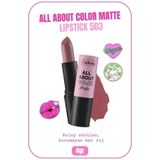 All About Color Matte Lipstick Nemlendirici Mat Ruj - 503 Table For Two - Pembe