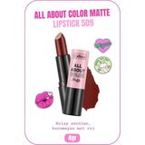 All About Color Matte Lipstick Nemlendirici Mat Ruj - 509 Ruby Reing - Bordo