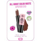 All About Color Matte Lipstick Nemlendirici Mat Ruj - 513 Hot Cocoa - Kahverengi