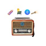 All Avcill 102bt solar güneş enerjili nostaljik müzik kutusu fenerli radyo bluetoothlu mp3 çalar fm radyo usb