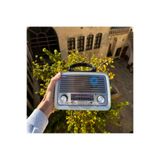 All Avcill 301 Şarjlı Nostaljik Görünümlü Fenerli Radyo Bluetoothlu Mp3 Çalar Radyo Müzik Kutusu