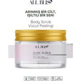 ALL BLİSS Vücut Peelingi 200 ml – Hindistan Cevizi, Deniz Tuzu ve Yeşil Çay Özlü Body Scrub