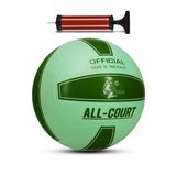 All Court Voleybol Topu Pompa Dahil Set Kauçuk Dikişsiz Yekpare Üretim İç Dış Mekan NO:5 Yeşil