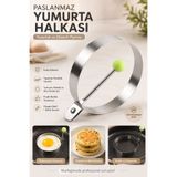 ALL FAST Metalik Daire Yumurta Pişirme Kalıbı Seti – Omlet, Krep ve Pancake Şekillendirici