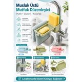 ALL FAST Musluğa Takılan Mutfak ve Banyo Organizeri Süngerlik Sabunluk Havlu Askılı Düzenleyici