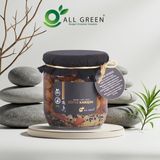 ALL GREEN Süper Karışım Premium – yüksek kaliteli dağ incirleri, kuruyemişler ve tohumlar, sızma zeytinyağı, soğuk sıkım zeytinyağı ve sağlıklı yağların karışımı - 400 gr