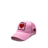 all hats Kalp Nakışlı Trucker Şapka – Patch Detaylı Fileli Şapka