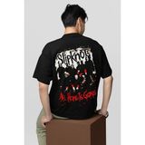 All Hope Is Gone Yazılı Unisex Oversize Slipknot Rock Metal Tişört - 01 Siyah - XL