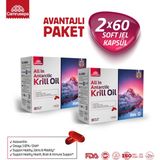 All In Antarctic Krill Oil (2X60 Soft Jel Kapsül) 2'li Avantajlı Paket - Aromasız