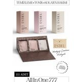 All In One 777- Toplam 111 Adet Temizleme, Tonik ve Kolajen Mendili ile Profesyonel Bakımı Tek Bir Pakette Sunar. Özel Tasarım Makyaj Çantası Hediyeli.