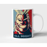 All Might My Hero Academi Anime Tasarım Kupa - Hediyelik Kupa - Baskılı Kupa - 001 - Beyaz - 300 ml