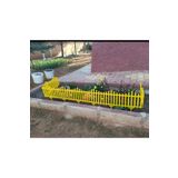 ALL PLAST Dekoratif Bahçe Çiti Plastik Çit Sarı Renk 58 cm