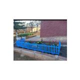 ALL PLAST Dekoratif Plastik Bahçe Çiti Plastik Çit Mavi Renk 58 cm