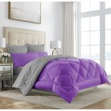 Alla Turca Çift Taraflı Lux Silikon Yorgan Çift Kişilik - 195 x 215 cm - Mor