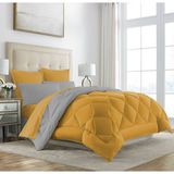 Alla Turca Çift Taraflı Lux Silikon Yorgan Çift Kişilik - 195 x 215 cm - Sarı