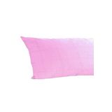 Alla Turca-Ranforce Yan Yatış Yastık Kılıfı 40x120 Cm Toz Pembe (Toz Pembe)