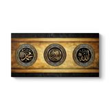 Allah - Hz Muhammed - Besmele Tablosu 160 x 80