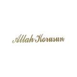 Allah Korusun Yazılı Oto Sticker Gold 14X3cm