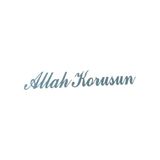 Allah Korusun Yazılı Oto Sticker Gri 14X3cm