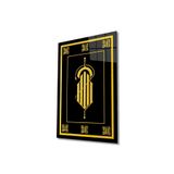 Allah Lafzı Kufi Cam Tablo İslami Dini Modern Ev Ofis Salon Hediyelik Büyük Tablo Duvar Dekoru