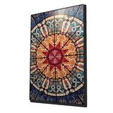 Allah Lafzı ve İslami Motif Dini Cam Tablo Ev ve Ofis Duvar Dekoru Hediyelik Büyük Tablo