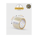 ALLAM AMBALAJ. 1 Adet Akrilik Şeffaf Koli Bandı 60mm x 67mt Güçlü Yapışkan