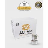 Allam Ambalaj 1 Koli ( 48 Adet ) Alüminyum Folyo Su Hava Yağ Kesici Izolasyon Bandı 50MM x 20 mt Isıya Dayanıklı Bant