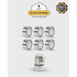 Allam Ambalaj 6 Adet Alüminyum Folyo Su Hava Yağ Kesici Izolasyon Bandı 50MM x 20 mt Isıya Dayanıklı Bant