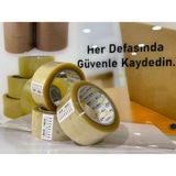 Allam Koli Bandı 100 Metre 6 Adet Güçlü Yapıştırıcı ( Plastik ve Poşetler Için Daha Uygun) - Şeffaf - 100 mt - daha çok poşet , plastik bantlamak için uygundur