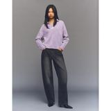 Allbucks Bershka, Polo Yaka Tüylü Kazak ABBRS3812 - Lila - XS - S