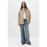 Allbucks Pull&bear Suni Deri Ceket ABPNB3742 - Bej - M