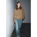 Allbucks Zara, Zw Collectıon Kürklü Yaka Bomber Ceket ABZRA3748 - XS - Deve Tüyü