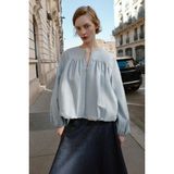 Allbucks Zara, Zw Suni Deri Balon Ceket ABZRA00031 - XS - Mavi