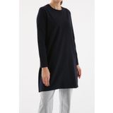 Allday BÖX52049AL9 Bej Büyük Beden Süprem Basic Kadın Sweat Tunik