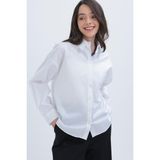 Allday Cepli Poplin Kadın Gömlek X51309A0 - Gri
