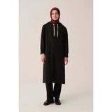 ALLDAY Siyah-Kapüşonlu Rahat Tunik - 36