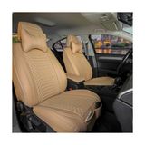 ALLDAYSM Aldysm Geely Emgrand Lüx Full Deri Oto Koltuk Kılıfı Ön Arka Takım (Giydirme Tip) Bej