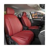 ALLDAYSM Aldysm Renault Clio 4 Lüx Full Deri Oto Koltuk Kılıfı Ön Arka Takım (Giydirme Tip) Kırmızı