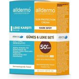 Alldermo Leke Serumu + SPF 50 Güneş Kremi Güneş Leke Seti