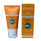 Alldermo SPF50+ 50 ml Akne Karşıtı ve Yağlı Ciltler Koruyucu Güneş Kremi