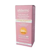 Alldermo Ton Eşitleyici 50 ml Pembe Güneş Koruyucu Yüz Kremi