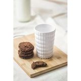 Allegra Beyaz Akrilik Bardak | 400 Ml Su, Meşrubat Kahve Yanı Sunumlar İçin | Cam Değildir | Kırılmaya Dayanıklı Tekli