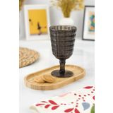 Allegra Füme Kadeh Bardak - 450 Ml Tekli Akrilik Malzeme - Cam Değildir Kırılmaya Dayanıklı