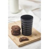 Allegra Siyah Akrilik Bardak 6'lı Set | 400 ml | Su, Meşrubat, Sunum ve Kahve Yanı İçin | Cam Değildir | Kırılmaya Dayan