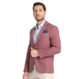 Allegri Erkek Bordo Desenli Slim Fit Mono Yaka Spor Blazer Ceket Bordo 48