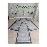 ALLGELSİN ZRH Yeni Sezon Yatak Odası Halısı Seti 3 'lü Yatak Odası Halı Takımı 2 Adet 80x150 1 Adet 80x300 Cm Halı Seti Koridor Halısı Set